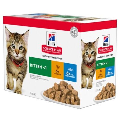 24x85g Hill's Science Plan Kitten nedves macskatáp- Halválogatás - Kisállat kiegészítők webáruház - állateledelek