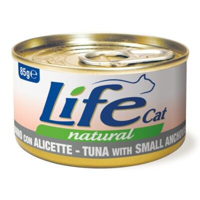 24x85g LifeCat Natural Adult Tonhal & szardella nedves macskaeledel - Kisállat kiegészítők webáruház - állateledelek
