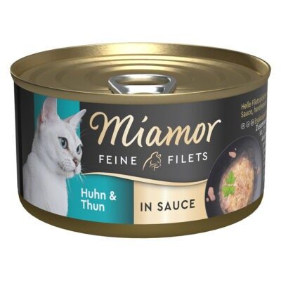 24x85g Miamor finom filék Csirke & tonhal szószban nedves macskatáp - Kisállat kiegészítők webáruház - állateledelek