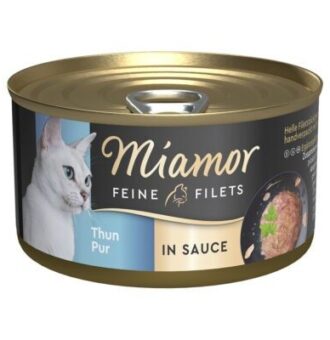 24x85g Miamor finom filék Tonhal pur szószban nedves macskatáp - Kisállat kiegészítők webáruház - állateledelek