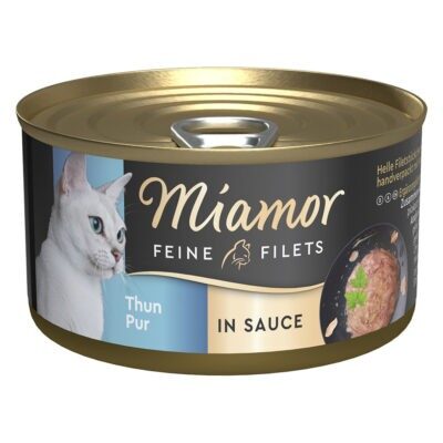 24x85g Miamor finom filék Tonhal pur szószban nedves macskatáp - Kisállat kiegészítők webáruház - állateledelek