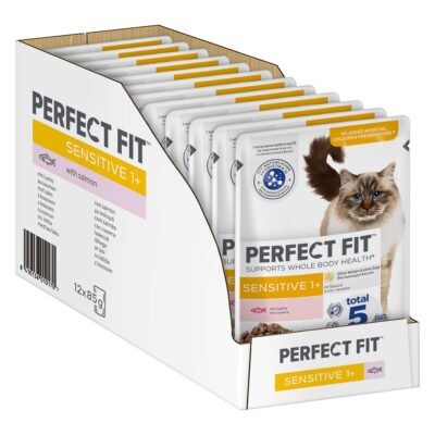 24x85g Perfect Fit Sensitive lazac nedves macskatáp - Kisállat kiegészítők webáruház - állateledelek