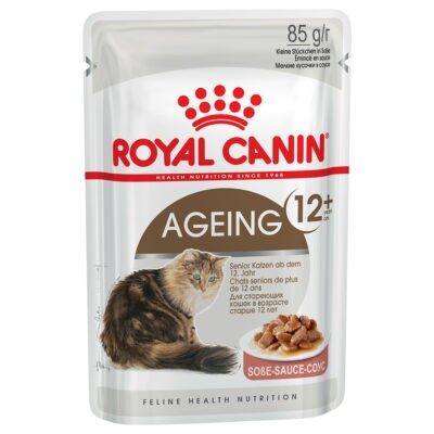 24x85g Royal Canin Ageing 12+ szószban nedves macskatáp - Kisállat kiegészítők webáruház - állateledelek
