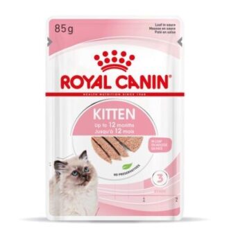 24x85g Royal Canin Kitten Mousse nedves macskatáp - Kisállat kiegészítők webáruház - állateledelek