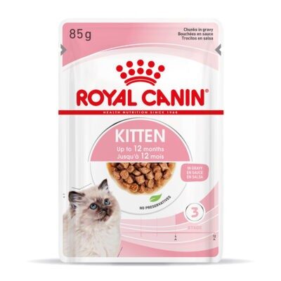 24x85g Royal Canin Kitten szószban nedves macskatáp - Kisállat kiegészítők webáruház - állateledelek