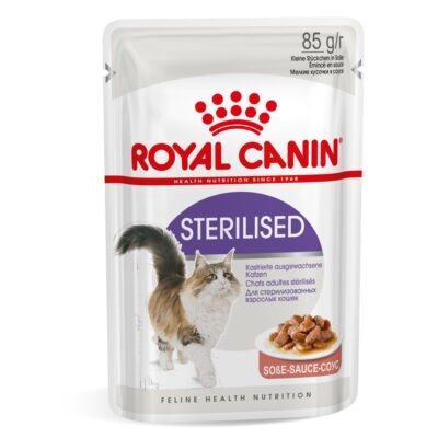 24x85g Royal Canin Sterilised szószban nedves macskatáp - Kisállat kiegészítők webáruház - állateledelek