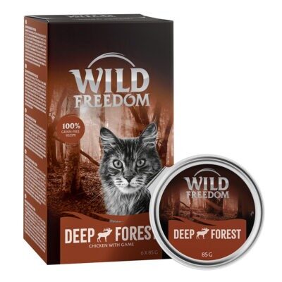 24x85g Wild Freedom Adult tálcás nedves macskatáp-  Deep Forest - vad & csirke - Kisállat kiegészítők webáruház - állateledelek