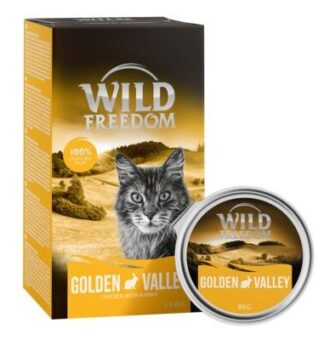 24x85g Wild Freedom Adult tálcás nedves macskatáp- Golden Valley - nyúl & csirke - Kisállat kiegészítők webáruház - állateledelek
