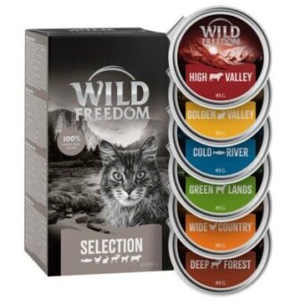 24x85g Wild Freedom Adult tálcás nedves macskatáp- Vegyes csomag - Kisállat kiegészítők webáruház - állateledelek