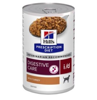 12x360g Hill's Prescription Diet i/d Digestive Care pulyka nedves kutyatáp - Kisállat kiegészítők webáruház - állateledelek