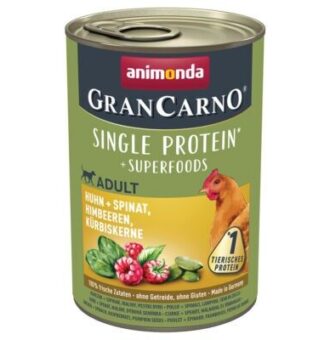 24xx400g animonda GranCarno Adult Superfoods nedves kutyatáp- Csirke + spenót