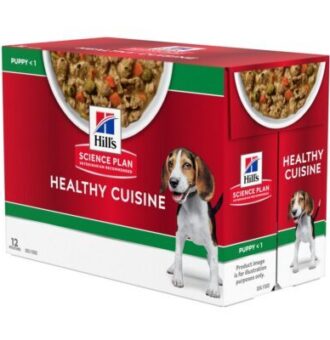 90g24xHill’s Science Plan Puppy Medium & Large Healthy Cuisine csirke nedvestáp kutyáknak - Kisállat kiegészítők webáruház - állateledelek