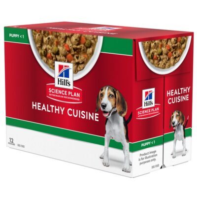 90g24xHill’s Science Plan Puppy Medium & Large Healthy Cuisine csirke nedvestáp kutyáknak - Kisállat kiegészítők webáruház - állateledelek
