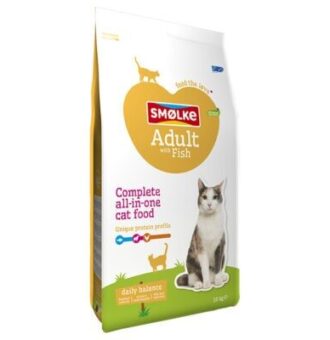 10kg Felnőtt Hal & Rizs Daily Balance Smølke macskaeledel 10kg felnőtteknek - Kisállat kiegészítők webáruház - állateledelek