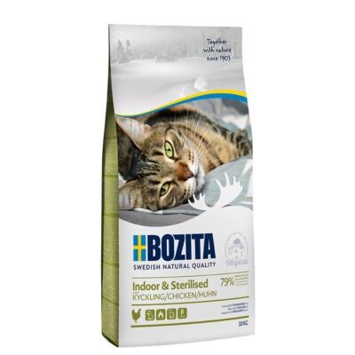 10kg Bozita Feline Indoor & Sterilised száraz macskatáp - Kisállat kiegészítők webáruház - állateledelek