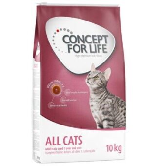 10kg Concept for Life All Cats száraz macskatáp-javított receptúra - Kisállat kiegészítők webáruház - állateledelek