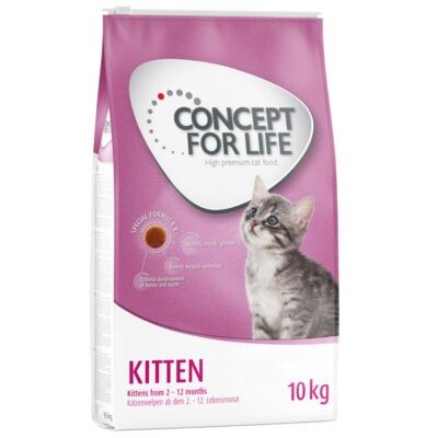 10kg Concept for Life Kitten száraz macskatáp 15% kedvezménnyel - Kisállat kiegészítők webáruház - állateledelek