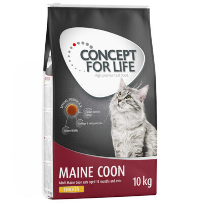 10kg Concept for Life Maine Coon száraz macskatáp 15% kedvezménnyel - Kisállat kiegészítők webáruház - állateledelek