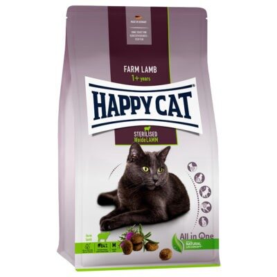 10kg Happy Cat Sterilised Adult bárány száraz macskatáp - Kisállat kiegészítők webáruház - állateledelek
