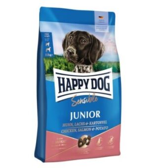 10kg Happy Dog Supreme Sensible Junior lazac & burgonya száraz kutyatáp - Kisállat kiegészítők webáruház - állateledelek
