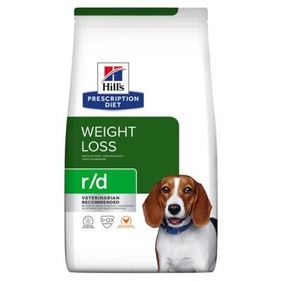 4kg Hill's Prescription Diet r/d Weight Reduction csirke száraz kutyaeledel - Kisállat kiegészítők webáruház - állateledelek