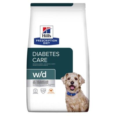 4kg Hill's Prescription Diet w/d Diabetes Care csirke száraz kutyatáp - Kisállat kiegészítők webáruház - állateledelek