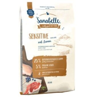 2x10kg Sanabelle Sensitive bárány száraz macskatáp - Kisállat kiegészítők webáruház - állateledelek