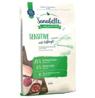2x10kg Sanabelle száraz macskatáp vegyes csomagban-Sensitive bárány & szárnyas - Kisállat kiegészítők webáruház - állateledelek