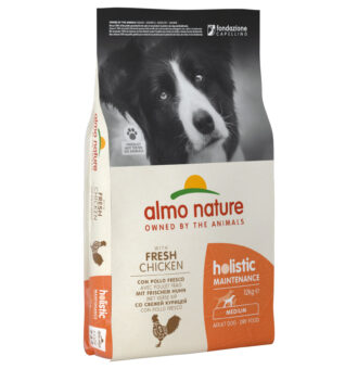 2x12 kg Almo Nature Adult Medium kutyatáp - Csirke & rizs - Kisállat kiegészítők webáruház - állateledelek