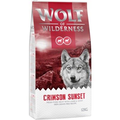 12 kg Wolf of Wilderness rendkívüli árengedménnyel- Crimson Sunset - bárány & kecske - Kisállat kiegészítők webáruház - állateledelek