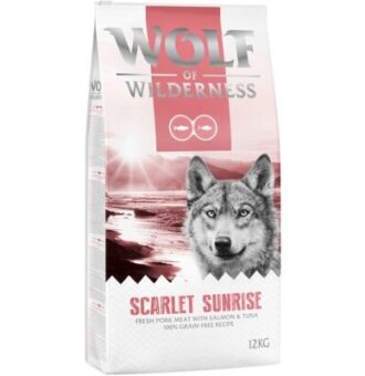 12 kg Wolf of Wilderness "Scarlet Sunrise" - lazac & tonhal száraz kutyatáp - Kisállat kiegészítők webáruház - állateledelek