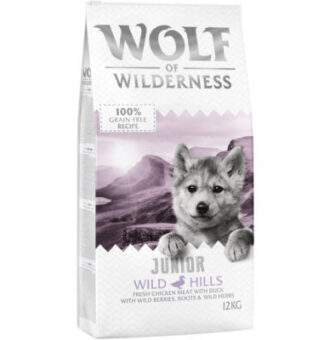 2x12 kg Wolf of Wilderness Wild Hills Junior kutyatáp - Kisállat kiegészítők webáruház - állateledelek