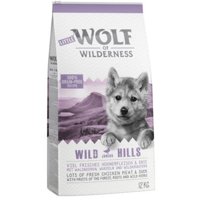 2x12 kg Wolf of Wilderness száraz kutyatáp vegyes csomag: Green Fields Bárány + Wild Hills Kacsa - Kisállat kiegészítők webáruház - állateledelek