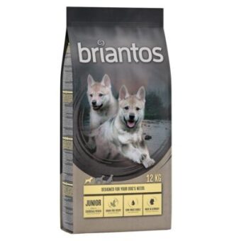 2x12kg Briantos gabonamentes száraz kutyatáp-Junior csirke & burgonya - Kisállat kiegészítők webáruház - állateledelek