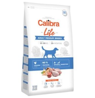 12kg Calibra Life Adult Medium Breed csirke száraz kutyatáp - Kisállat kiegészítők webáruház - állateledelek
