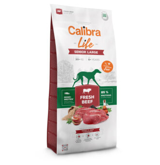 12kg Calibra Life Senior Large Breed marha száraz kutyatáp - Kisállat kiegészítők webáruház - állateledelek