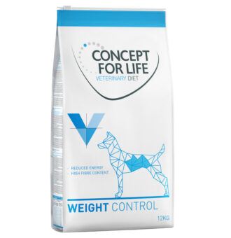 12kg Concept for Life Veterinary Diet Weight Control száraz kutyatáp - Kisállat kiegészítők webáruház - állateledelek
