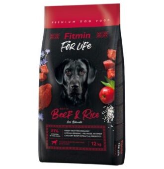12kg  Fitmin Dog For Life bárány & rizs száraz kutyatáp - Kisállat kiegészítők webáruház - állateledelek