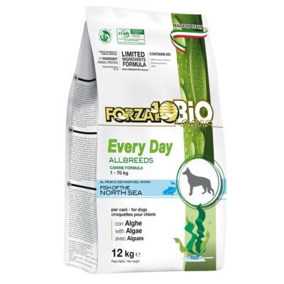 12kg Forza10 Everyday Bio hal All Breeds száraz kutyatáp - Kisállat kiegészítők webáruház - állateledelek