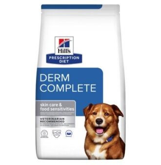 12kg Hill’s Prescription Diet Canine Derm Complete rizs & tojás száraz kutyatáp - Kisállat kiegészítők webáruház - állateledelek