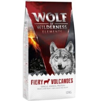 12kg Wolf of Wilderness "Fiery Volcanoes" - bárány száraz kutyatáp - Kisállat kiegészítők webáruház - állateledelek