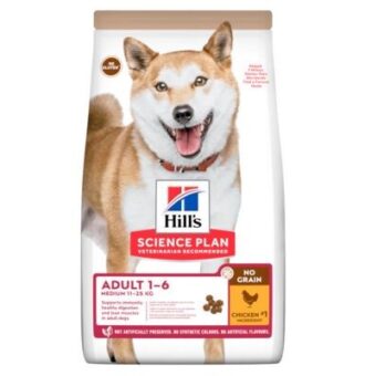 14kg Hill's SP Canine Adult No Grain Medium gabonamentes száraz kutyatáp - Csirke - Kisállat kiegészítők webáruház - állateledelek