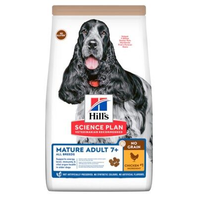 14kg Hill's Science Plan Mature Adult 7+ No Grain csirke száraz kutyatáp - Kisállat kiegészítők webáruház - állateledelek