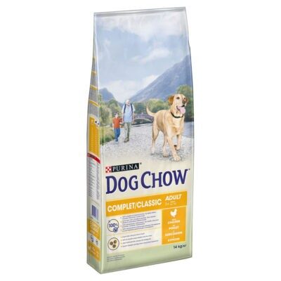 14kg PURINA Dog Chow Complet/Classic csirke száraz kutyatáp 12+2 kg ingyen akcióban - Kisállat kiegészítők webáruház - állateledelek