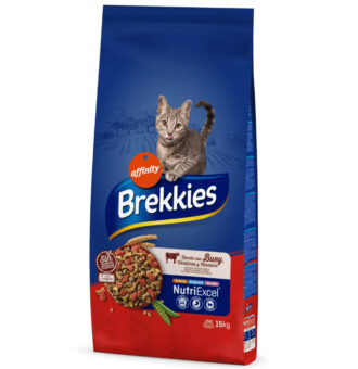 15kg Brekkies marha száraz macskaeledel - Kisállat kiegészítők webáruház - állateledelek