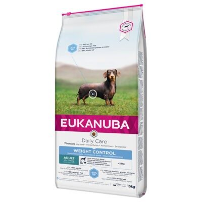 15kg Eukanuba Daily Care Weight Control Small/Medium Adult száraz kutyatáp - Kisállat kiegészítők webáruház - állateledelek