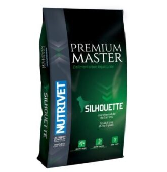 15kg Nutrivet Premium Master Silhouette - Száraz kutyaeledel - Kisállat kiegészítők webáruház - állateledelek