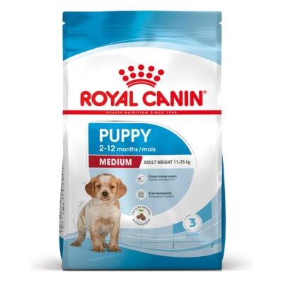 4kg Royal Canin Medium Puppy száraz kutyatáp - Kisállat kiegészítők webáruház - állateledelek