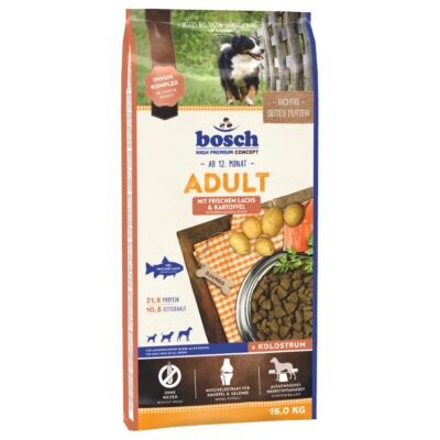 bosch száraz kutyatáp mix: 15kg hal & burgonya + 15kg lazac & burgonya - Kisállat kiegészítők webáruház - állateledelek