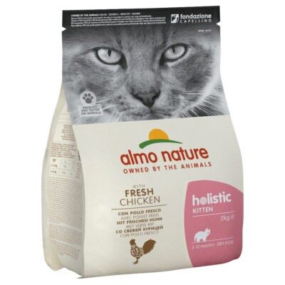 2x2 kg Almo Nature Holistic Kitten csirke & rizs száraz macskatáp - Kisállat kiegészítők webáruház - állateledelek